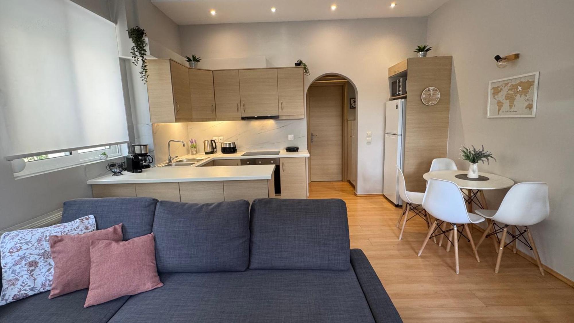 Elegant Glyfada Apartment-Private Garden-Near Metro Aten Exteriör bild